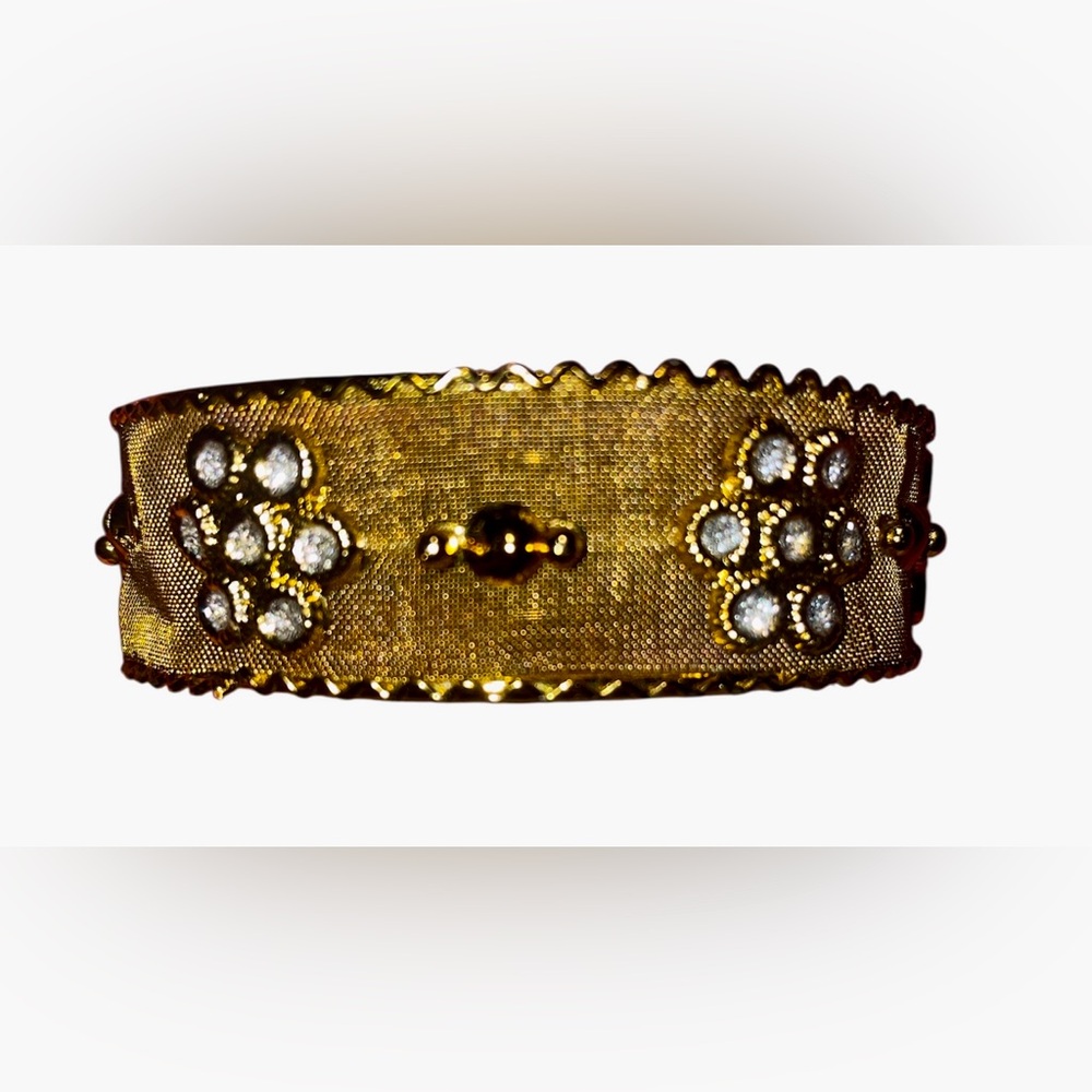 Vintage Indian Gold Mesh Bracelet